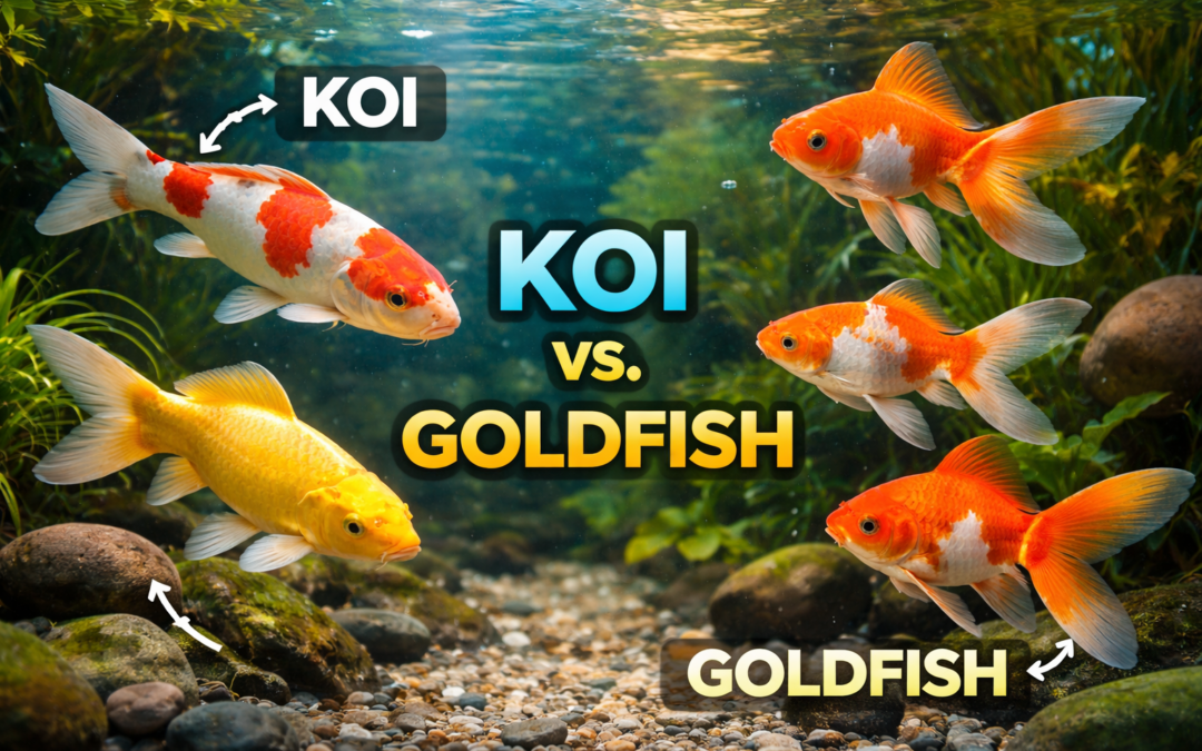 koi vs. goldfish