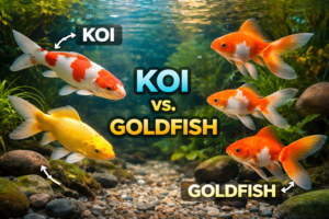 koi vs. goldfish